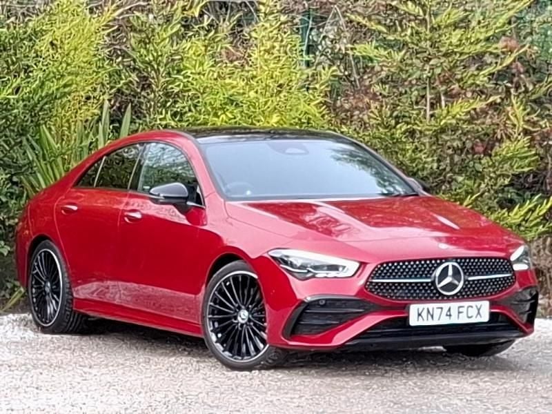 Red Used 2024 Mercedes CLA220 AMG Line Premium Plus Sedan | £34,298 (Expensive) - Image 1/4