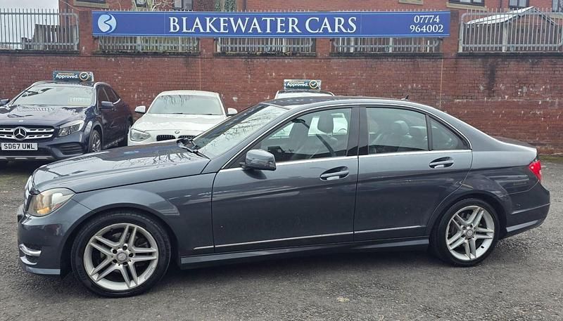Begagnad Mercedes C220 AMG 2014 Grå Sedan