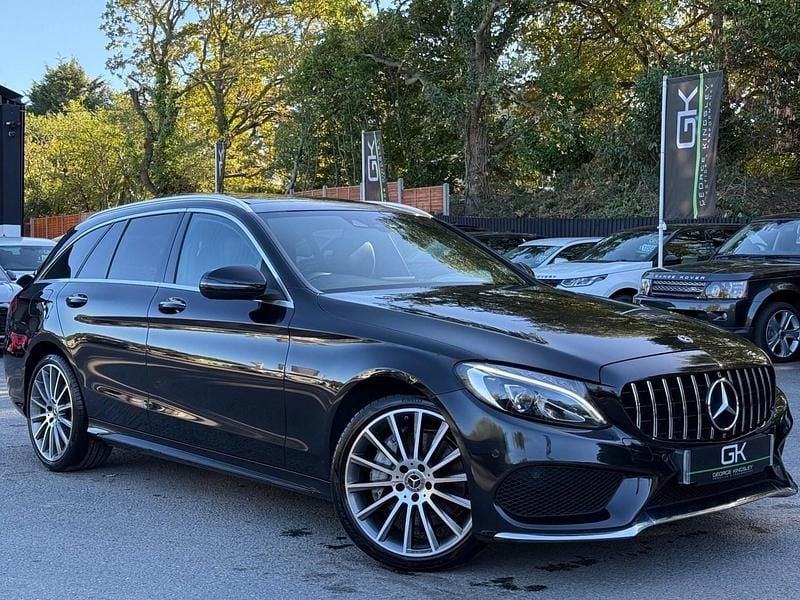 Black Used 2018 Mercedes C250 AMG Line Premium Estate | £16,495 (Fair price) - Image 1/4