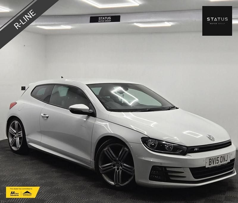 White Used 2015 VW Scirocco R-line Coupe | £8,795 (Good price) - Image 1/4