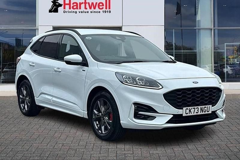 Special solid frozen white Used 2023 Ford Kuga ST-Line SUV | £19,999 (Good price) - Image 1/1