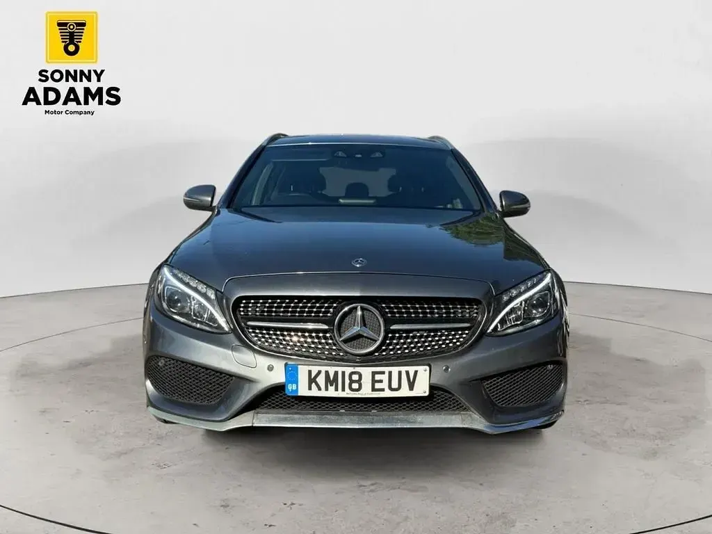 Używany Mercedes C220 AMG line 2018 Szary Kombi