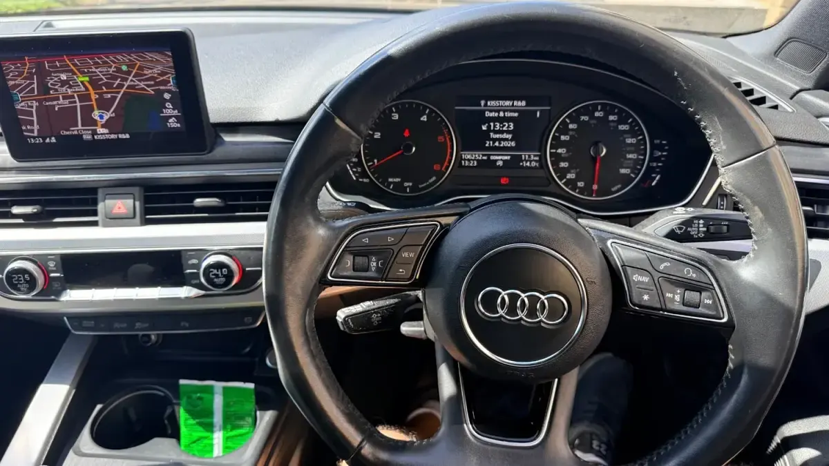 Usado Audi A4 190 CV (139 kW) 2017 Negro Berlina