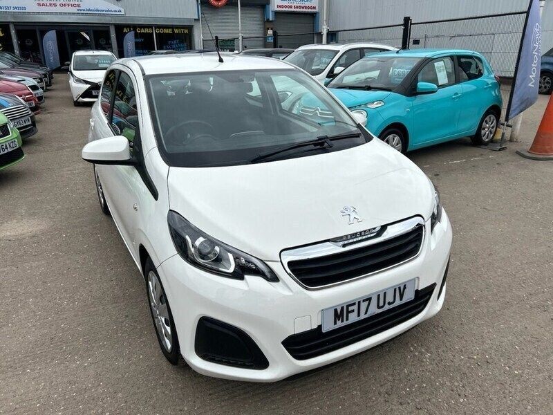 White Used 2017 Peugeot 108 Active Hatchback | £7,699 (Fair price) - Image 1/4