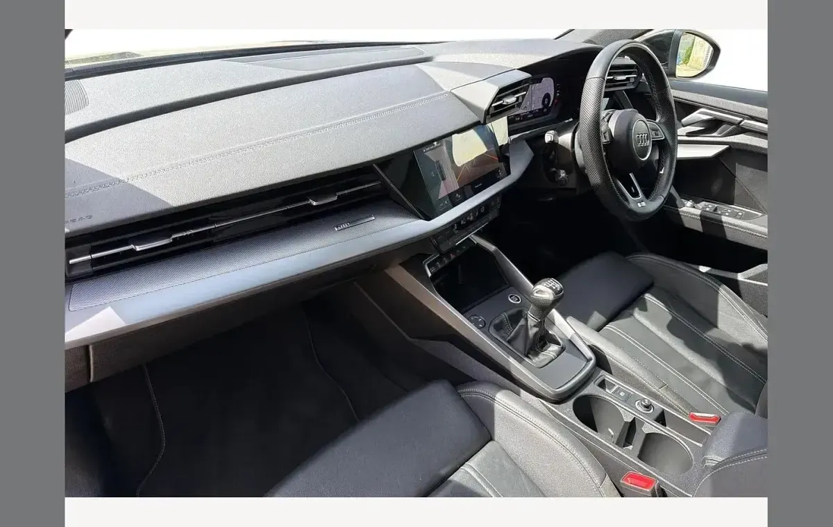 Used Audi A3 S-Line 150 HP (110 kW) 2022 Black Sedan