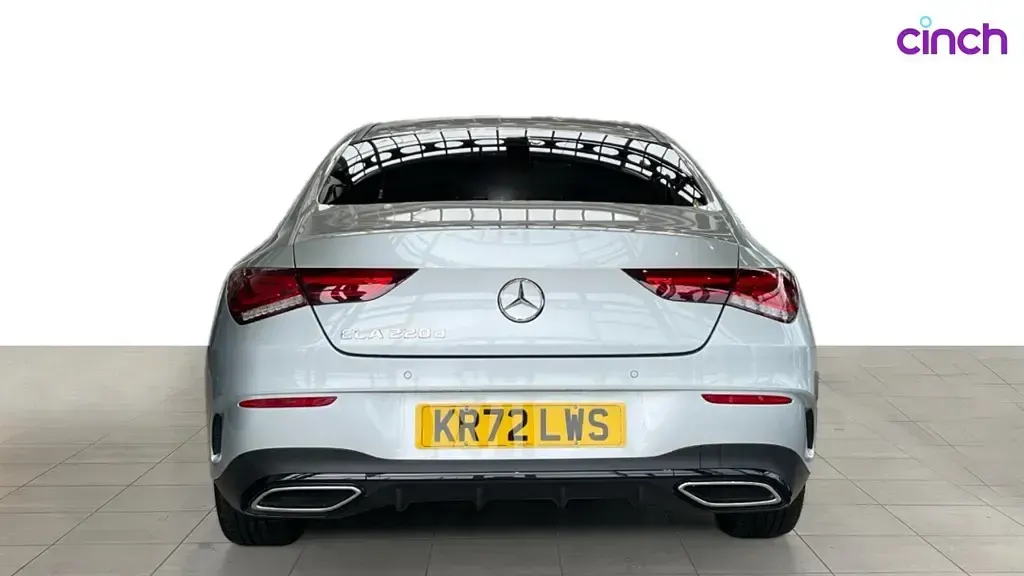 Used Mercedes CLA220 AMG Line Premium Plus 190 HP (139 kW) 2022 Silver Coupe