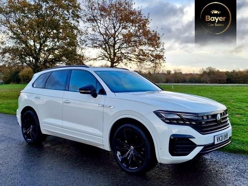White Used 2021 VW Touareg Black Edition SUV | £37,985 (Good price) - Image 1/4