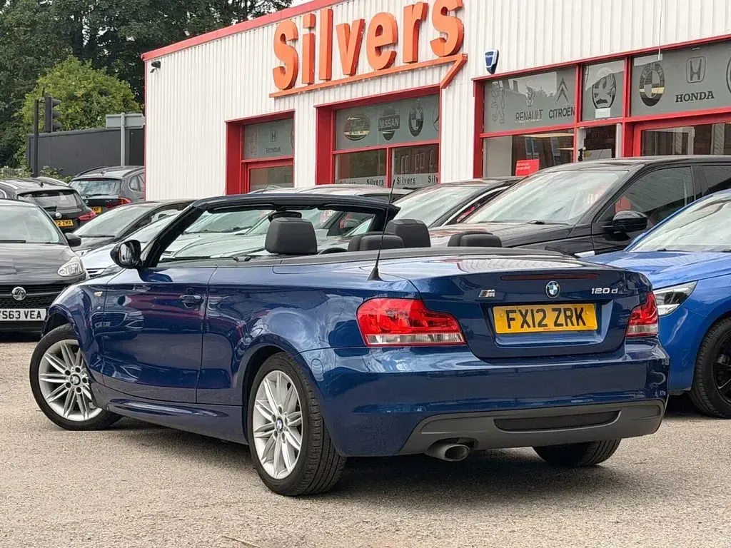 Used BMW 120 Cabriolet M Sport 177 HP (130 kW) 2012 Blue Cabriolet
