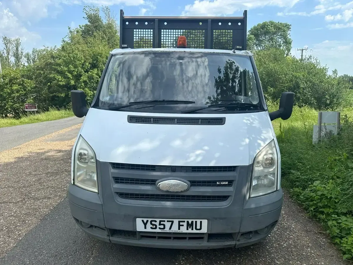 Used Ford Transit 100 HP (73 kW) 2008 White Cabriolet