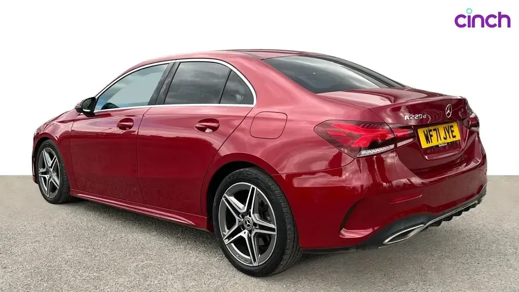 Used Mercedes A220 AMG line 190 HP (139 kW) 2021 Red Sedan