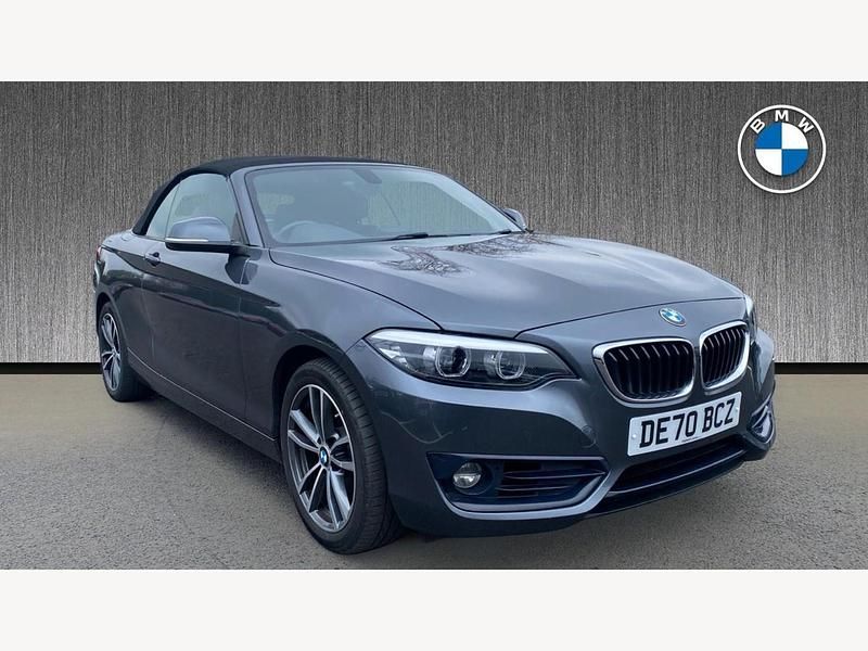 Used BMW 218 Sport Line 134 HP (98 kW) 2020 Grey Cabriolet