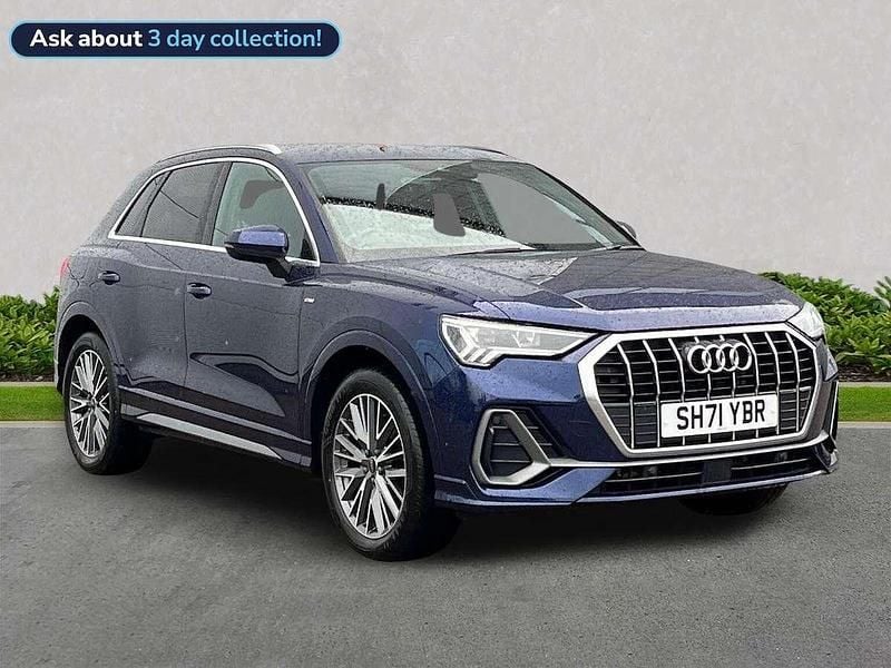 Blue Used 2022 Audi Q3 S-Line SUV | £26,407 (Fair price) - Image 1/4