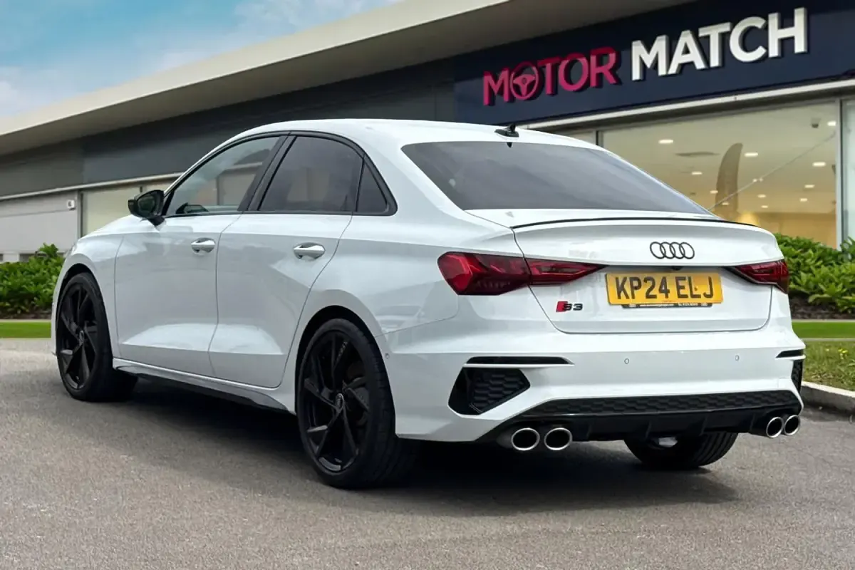 Used Audi S3 Black Edition 2024 White Sedan