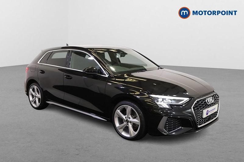 Black Used 2022 Audi A3 e-tron S-Line Hatchback | £20,299 (Fair price) - Image 1/4