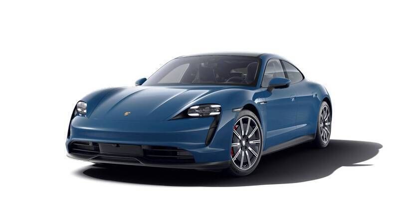 Neptune blue Used 2021 Porsche Taycan 4S Sedan | £44,900 - Image 1/4