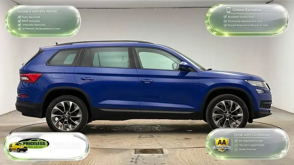 Used Skoda Kodiaq SE Drive 2021 Blue SUV