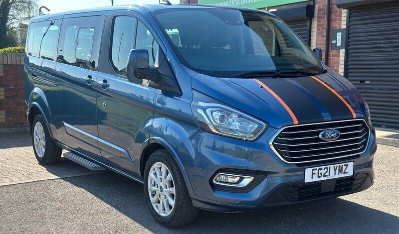 Blue Used 2021 Ford Tourneo Custom Titanium MPV | £21,995 (Fair price) - Image 1/4