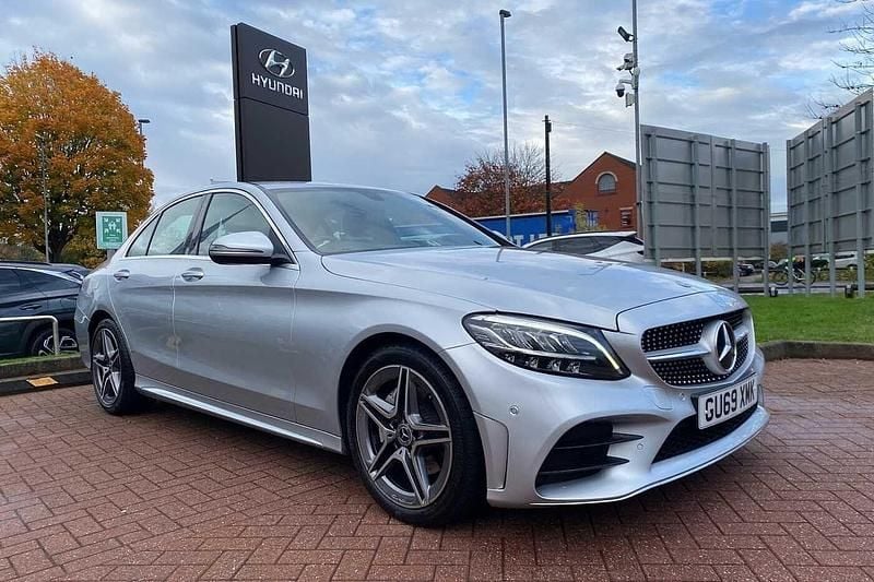 Silver Used 2019 Mercedes C220 AMG line Sedan | £17,000 (Fair price) - Image 1/4