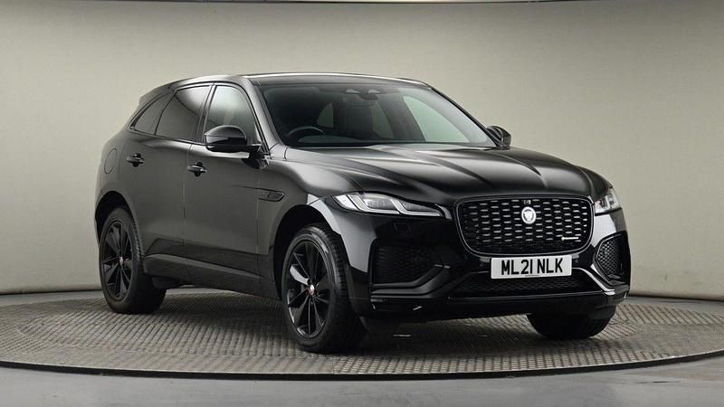 Santorini black Used 2021 Jaguar F-Pace R-Dynamic SUV | £29,000 (Fair price) - Image 1/4