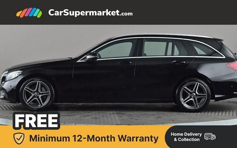 Used Mercedes C300 AMG Line Premium 258 HP (189 kW) 2019 Black Estate