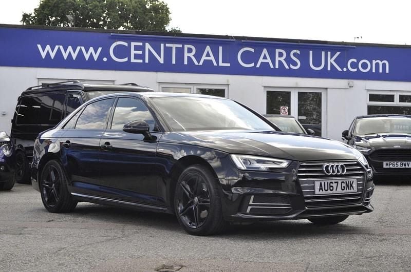 Black Used 2017 Audi A4 S-Line Sedan | £9,495 (Fair price) - Image 1/4