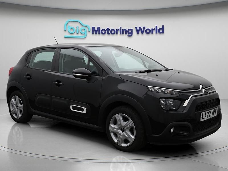 Black Used 2022 Citroën C3 PureTech Hatchback | £10,000 (Good price) - Image 1/4