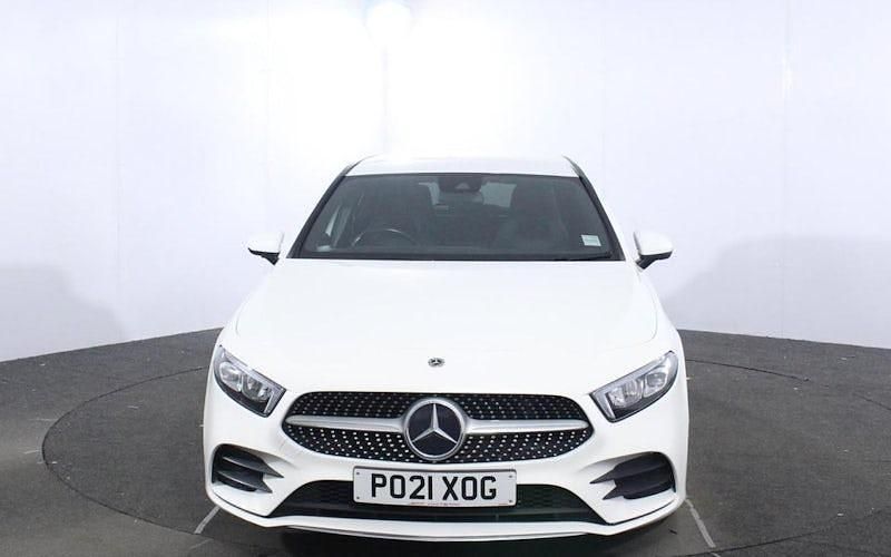 Second-hand Mercedes A180 AMG line 136 CP (100 kW) 2020 Alb Hatchback