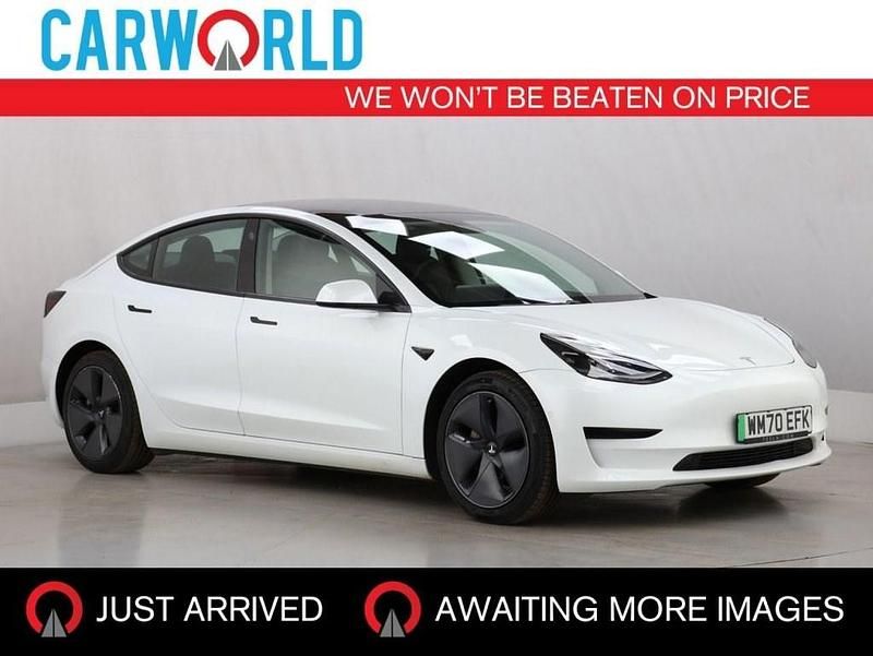 White Used 2020 Tesla Model 3 Standard Range Sedan | £14,469 (Fair price) - Image 1/3