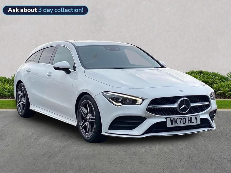 White Used 2020 Mercedes CLA200 AMG Line Premium Estate | £20,499 (Fair price) - Image 1/2