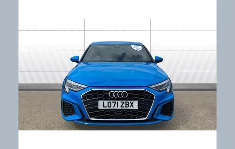 Used Audi A3 S-Line 110 HP (80 kW) 2022 Blue Sedan