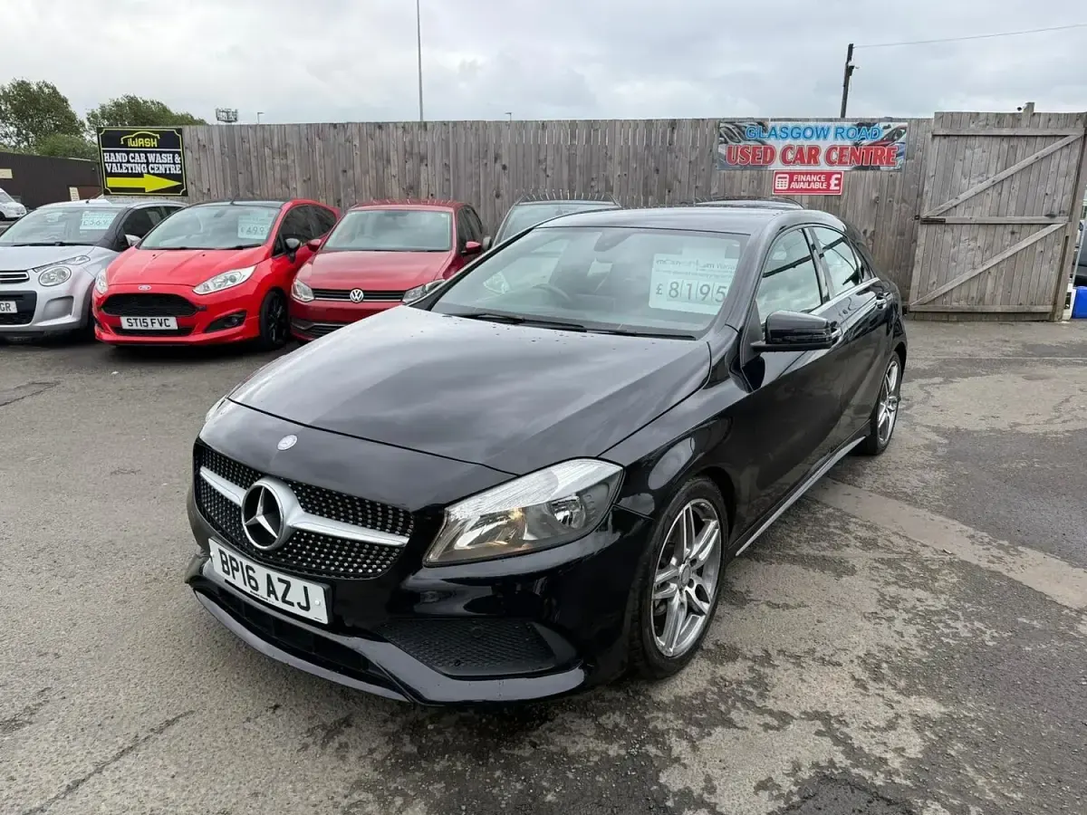 Used Mercedes A200 AMG line 136 HP (100 kW) 2016 Black Hatchback