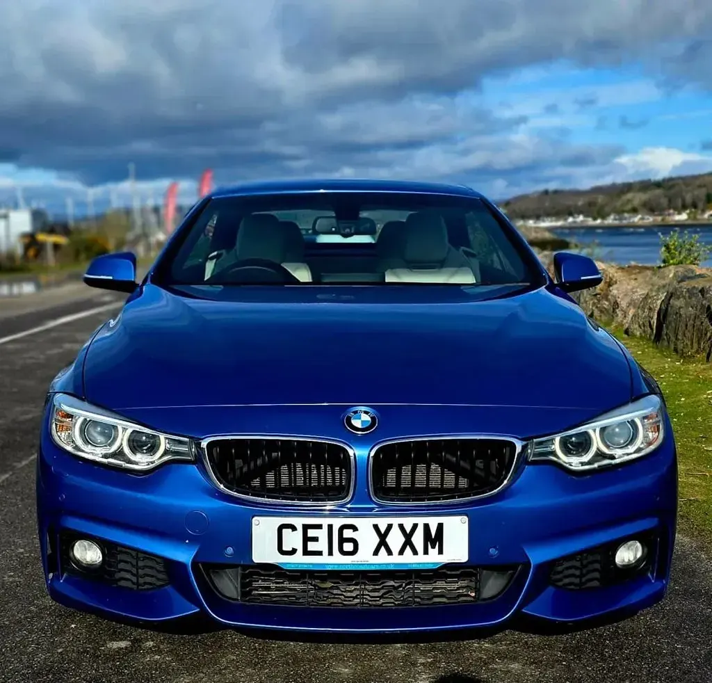 Used BMW 430 Cabriolet M Sport 252 HP (185 kW) 2016 Blue Cabriolet