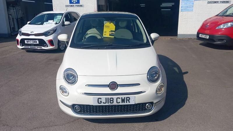 Used Fiat 500 Lounge 69 HP (50 kW) 2018 White Hatchback
