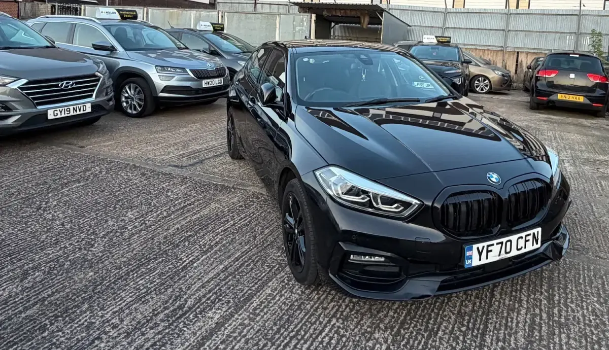 Used BMW 120 Sport Line 2020 Black Hatchback