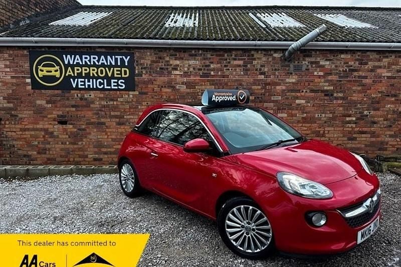 Used Vauxhall Adam Glam 70 HP (51 kW) 2016 Red Hatchback