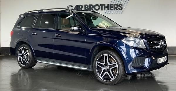 Blue Used 2019 Mercedes GLS350 AMG line SUV | £34,995 (Fair price) - Image 1/4