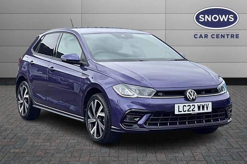 Purple Used 2022 VW Polo R-line Hatchback | £17,599 (Good price) - Image 1/4