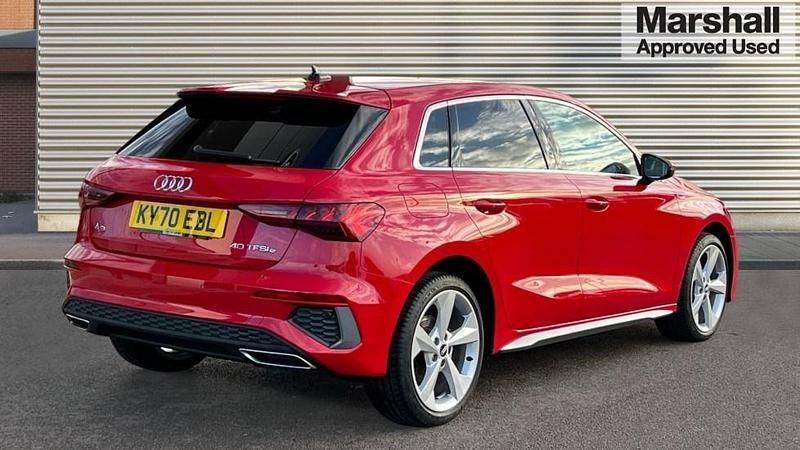 Used Audi A3 e-tron S-Line 204 HP (150 kW) 2020 Red Hatchback