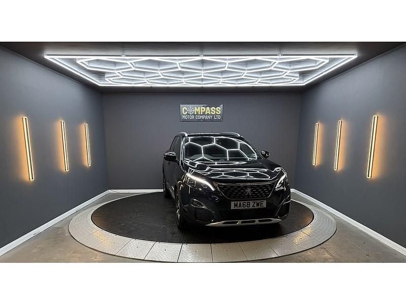 Black Used 2018 Peugeot 3008 GT-line Hatchback | £10,995 (Fair price) - Image 1/3
