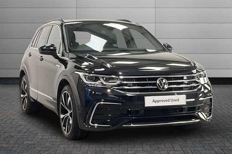 Black Used 2022 VW Tiguan R-line SUV | £28,450 (Fair price) - Image 1/4
