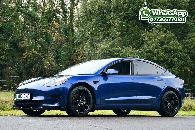 Used Tesla Model 3 Standard Range 366 kW (498 HP) 2021 Blue Sedan