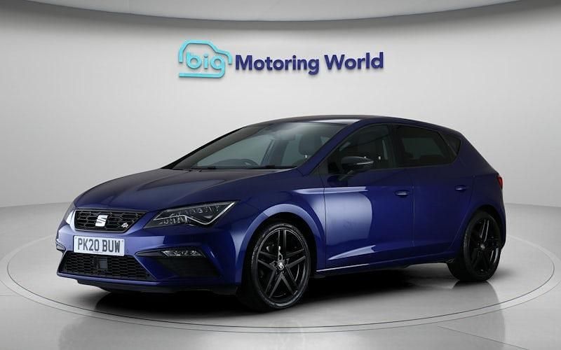 Begagnad Seat Leon Black Edition 150 HK (110 kW) 2020 Blå Halvkombi