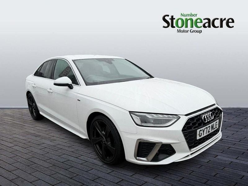 Used Audi A4 S-Line 150 HP (110 kW) 2022 White Sedan
