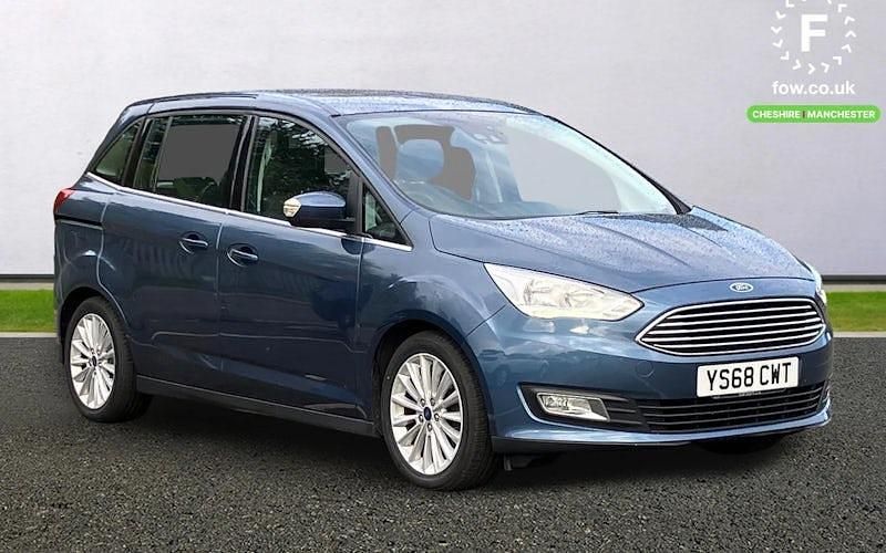 Blue Used 2018 Ford Grand C-Max Titanium MPV | £9,399 (Fair price) - Image 1/4