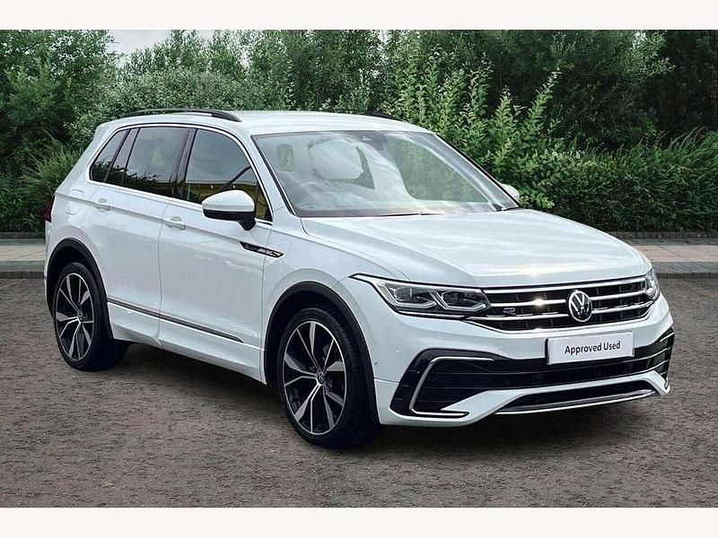 White Used 2021 VW Tiguan R-line SUV | £25,595 (A bit pricey) - Image 1/4