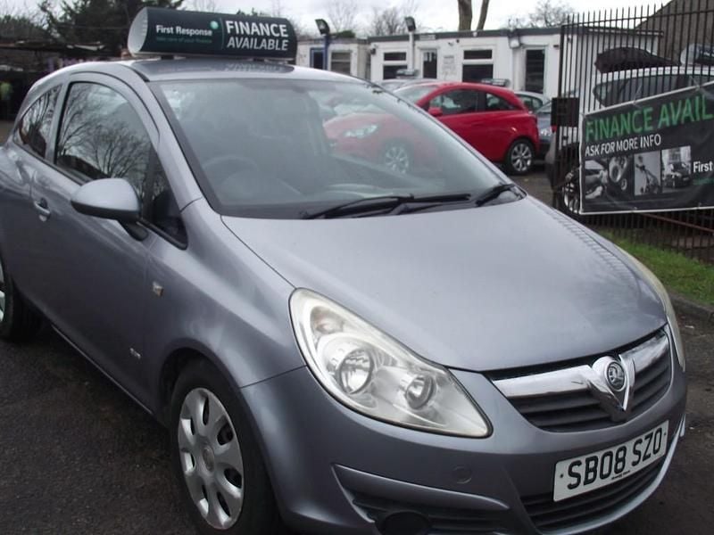 Used Vauxhall Corsa Club 90 HP (66 kW) 2008 Silver Hatchback