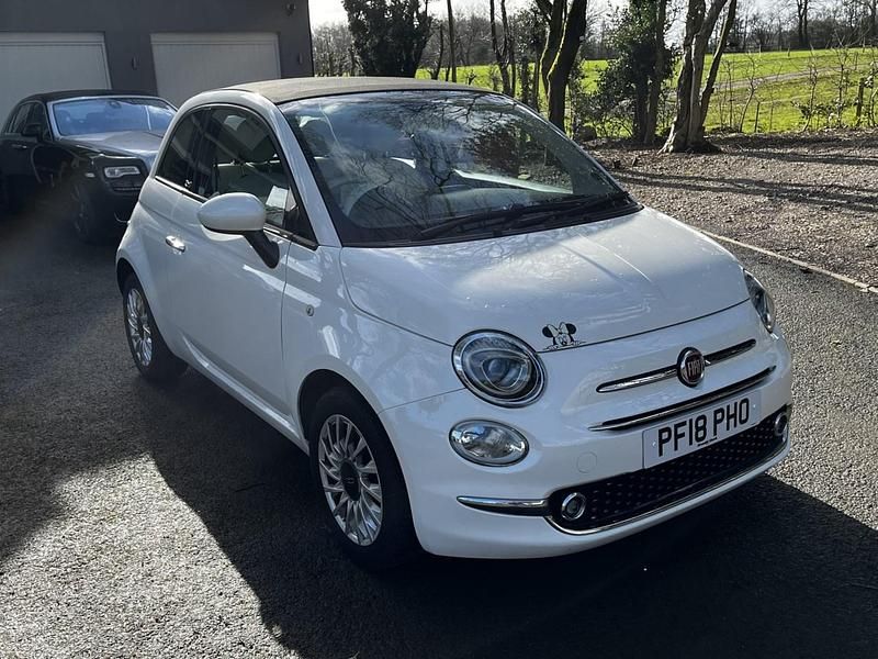 Used Fiat 500C Lounge 69 HP (50 kW) 2018 White Cabriolet