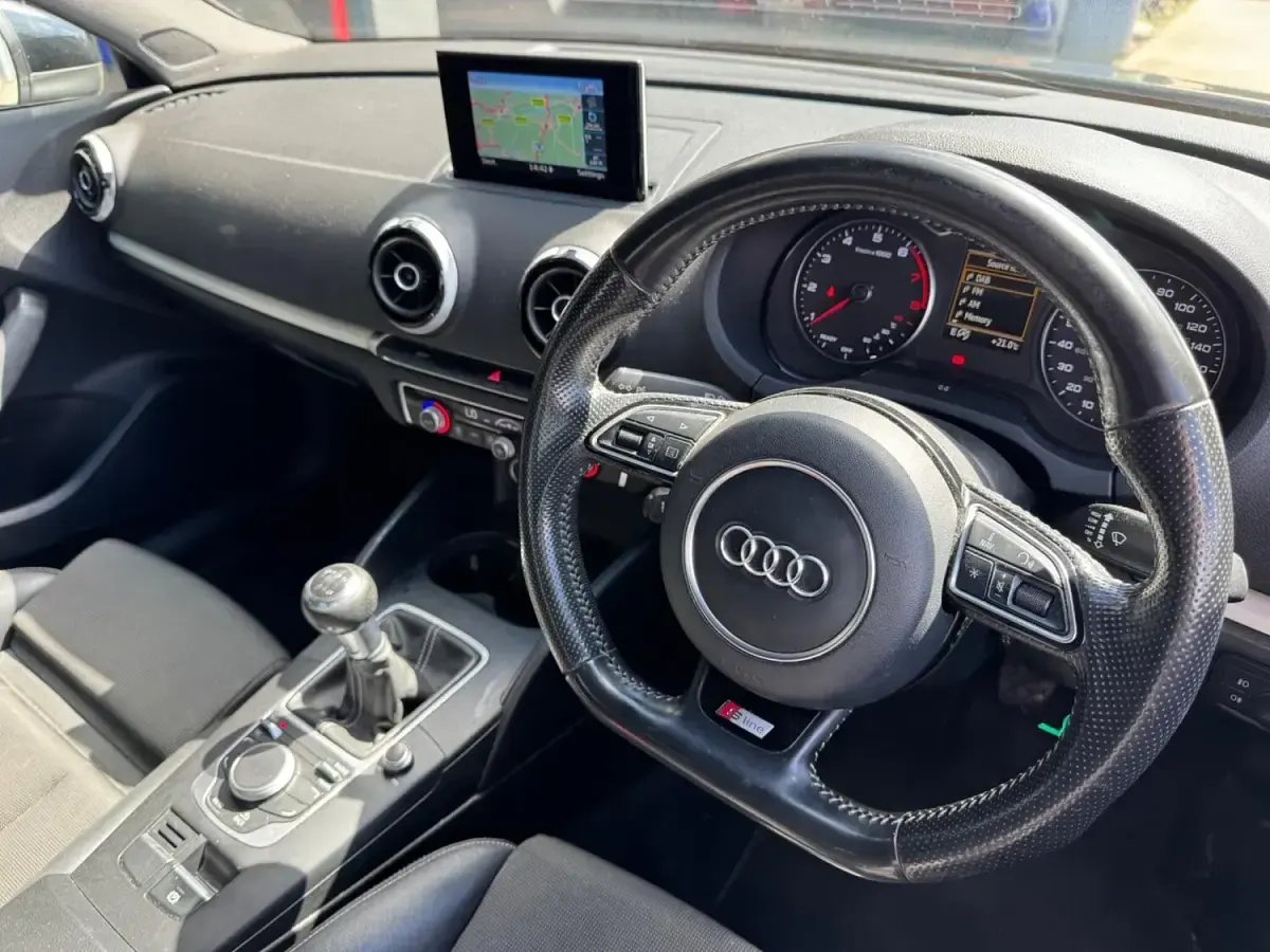 Used Audi A3 S-Line 150 HP (110 kW) 2015 Black Sedan