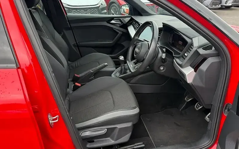 Used Audi A1 Sportback Black Edition 95 HP (69 kW) 2022 Red Hatchback