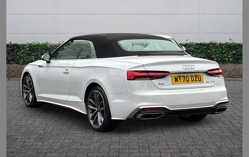 Used Audi A5 Cabriolet S-Line 147 HP (108 kW) 2020 White Cabriolet